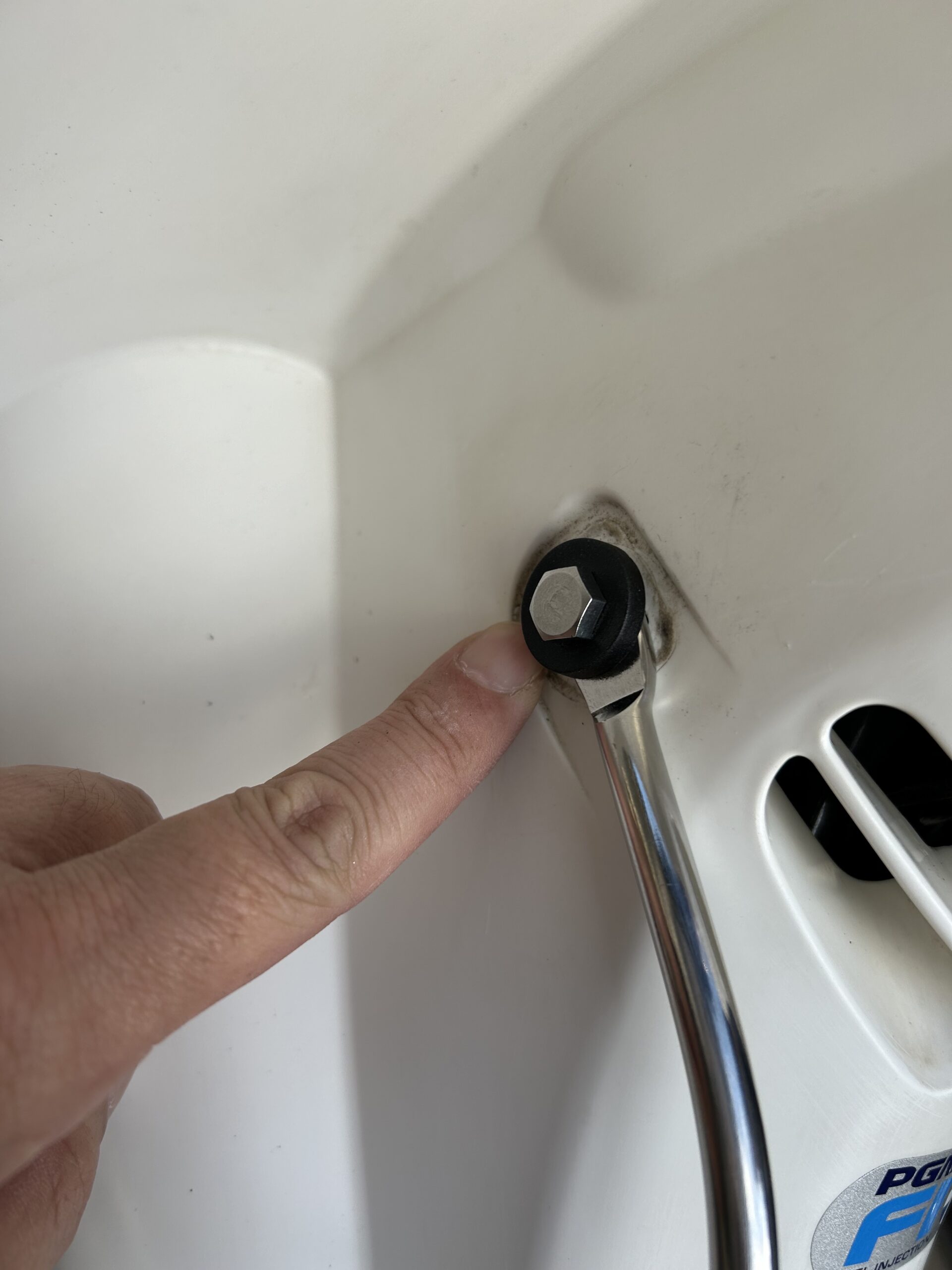 ワッシャーの確認している画像